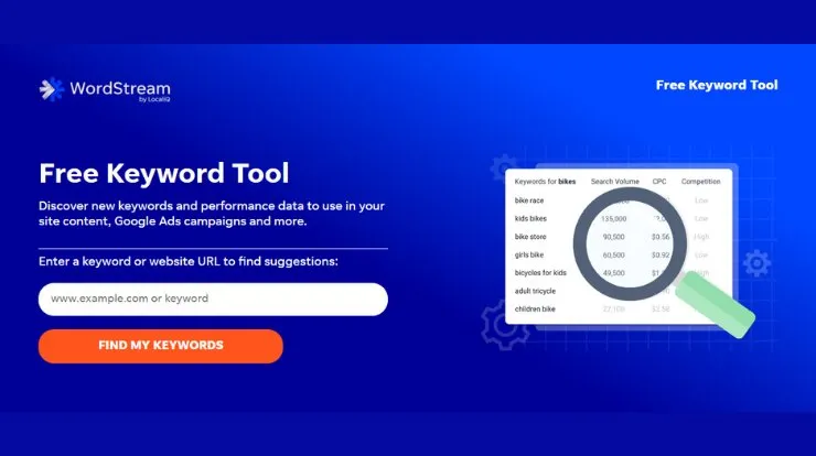 WordStream Free Keywords Research Tool