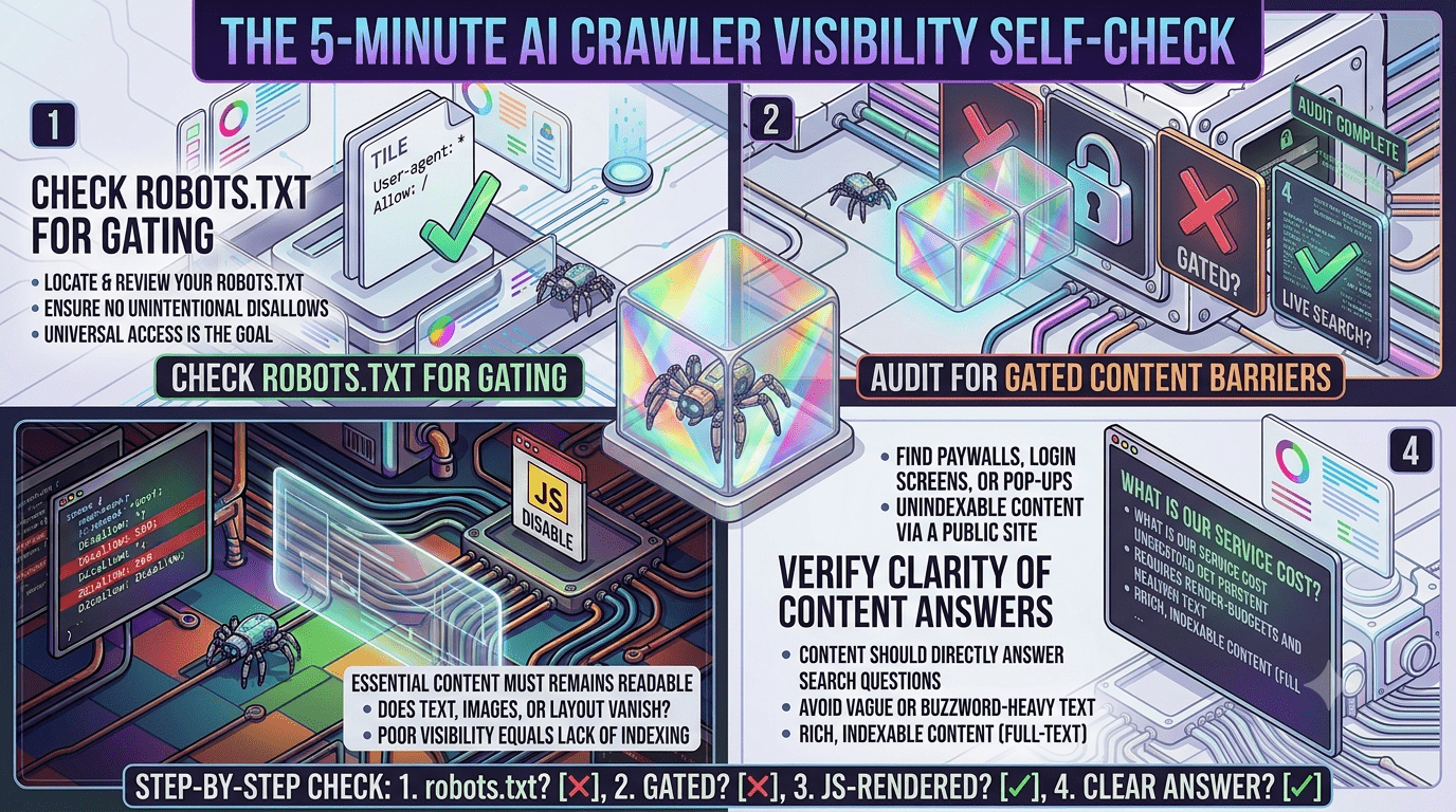 The 5-Minute AI Crawler Visibility Self-Check