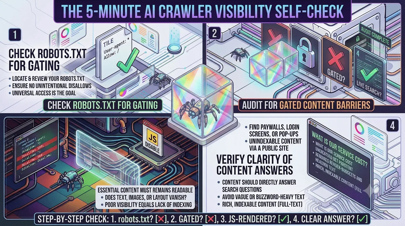 The 5-Minute AI Crawler Visibility Self-Check